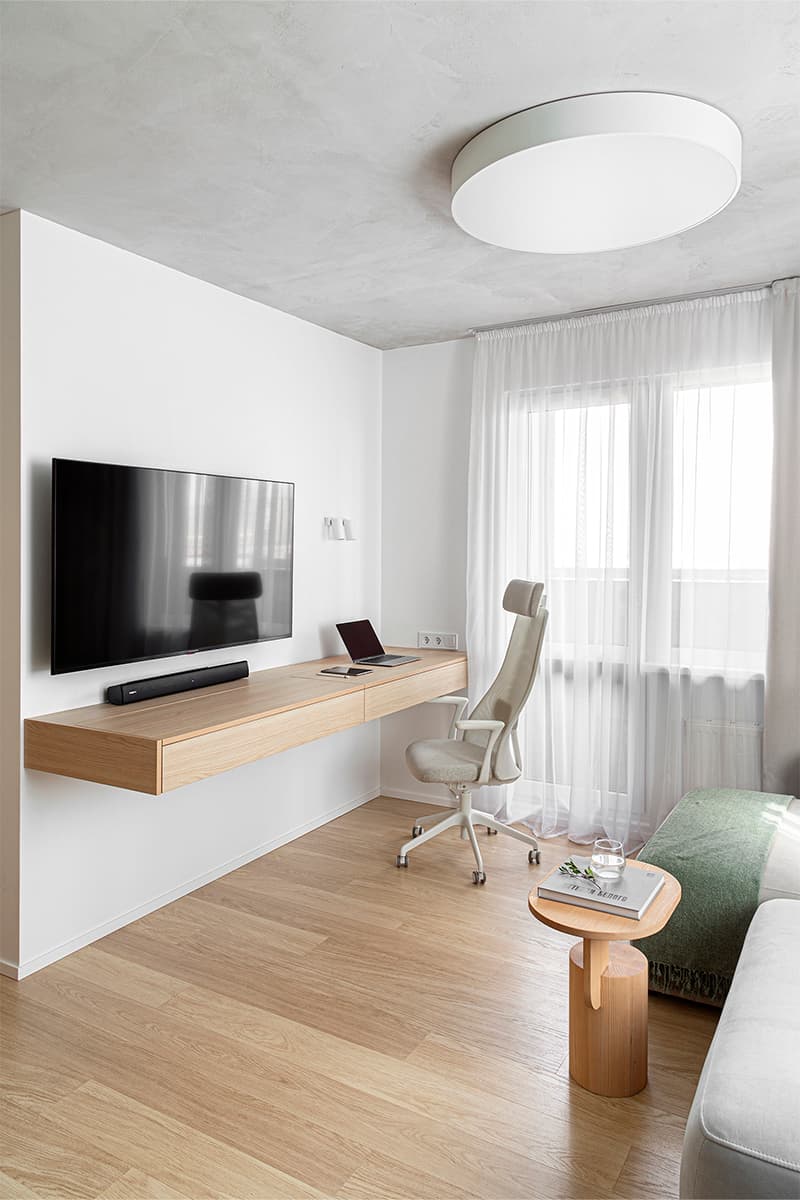 Функциональный интерьер маленькой минской квартиры для молодой пары — проект SVAI Studio