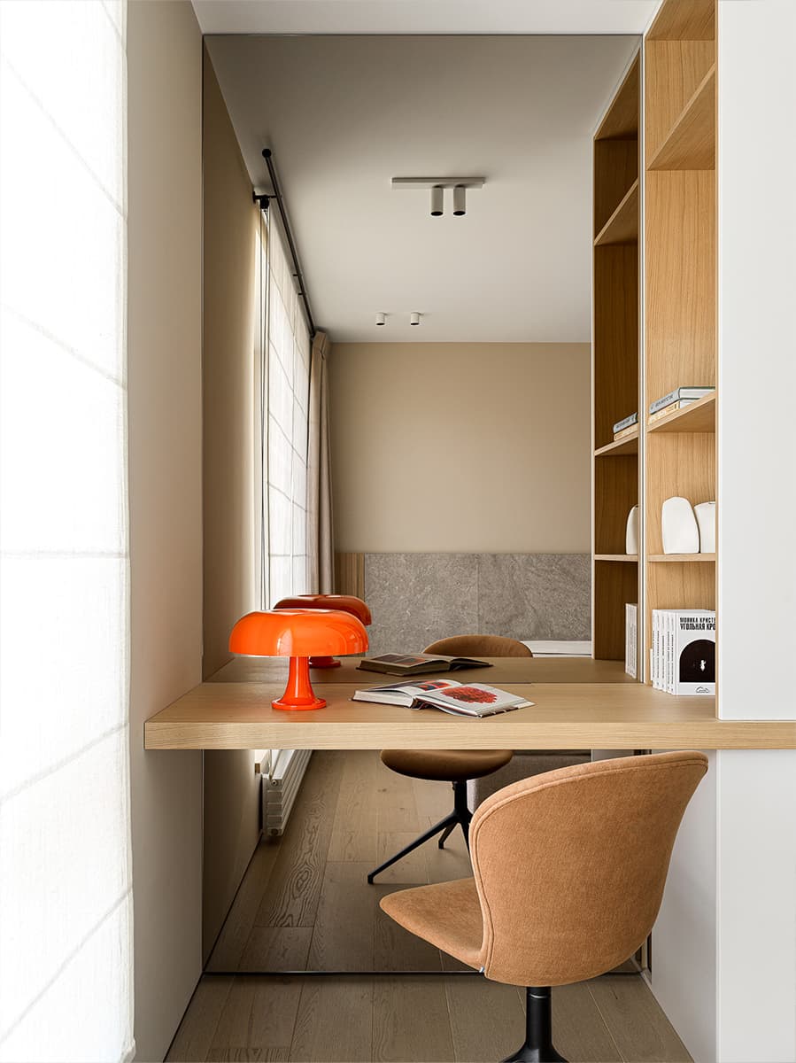 Гармоничный интерьер московской квартиры для семьи дизайнеров — проект студии ANGA PROJECT