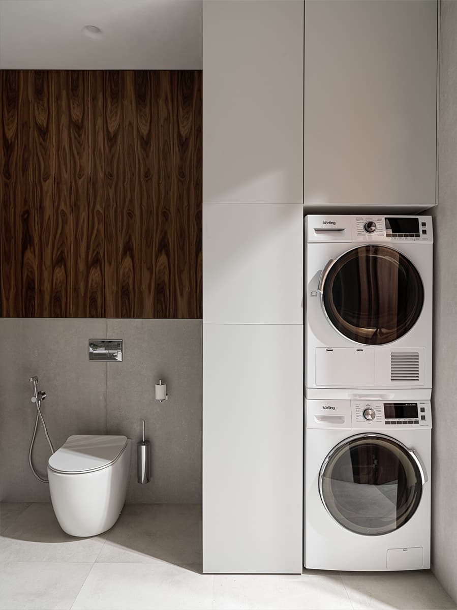 Светлый интерьер квартиры в центре Москвы с отсылками к экостилю — проект OMNIA STUDIO