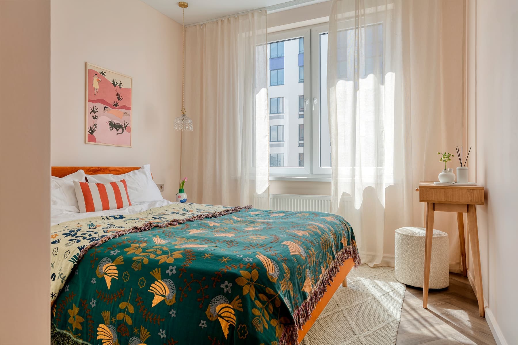 Современный интерьер небольшой квартиры для сдачи в аренду — проект Елены Бургонской