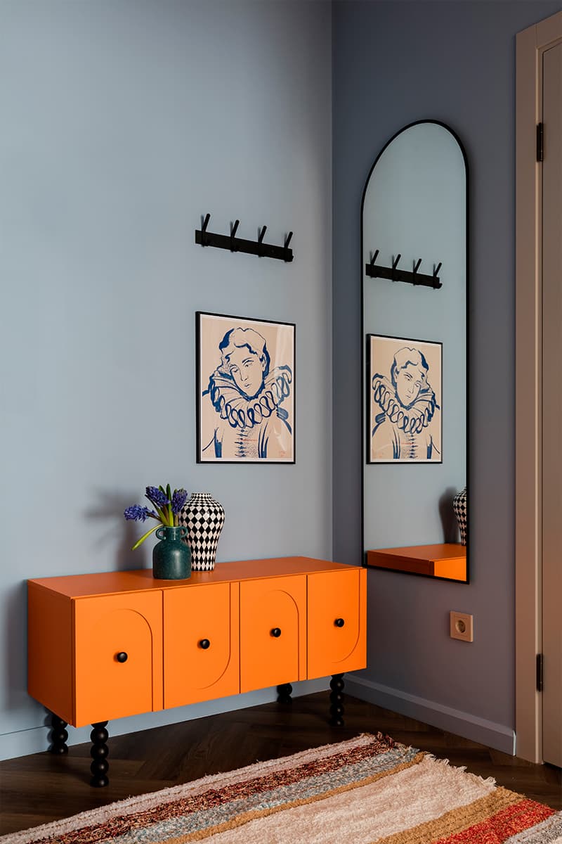 Современный интерьер небольшой квартиры для сдачи в аренду — проект Елены Бургонской