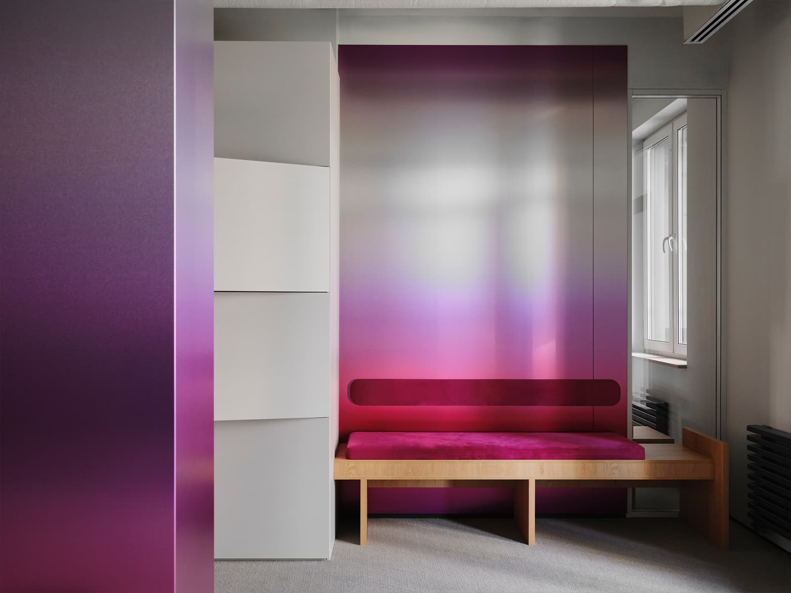 Офисная «коммуна» для девелопера: сталь, градиент и динамический свет – проект студии KIDZ