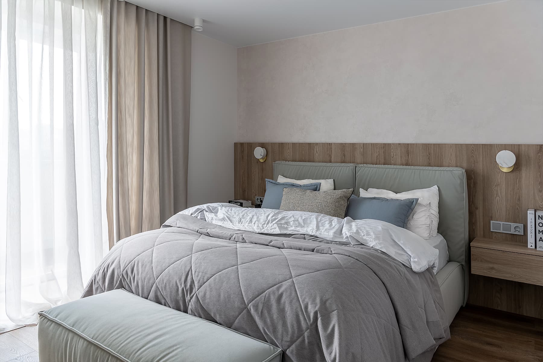 Тонкие нотки Азии в интерьере квартиры для супружеской пары — проект Марины Аббасовой