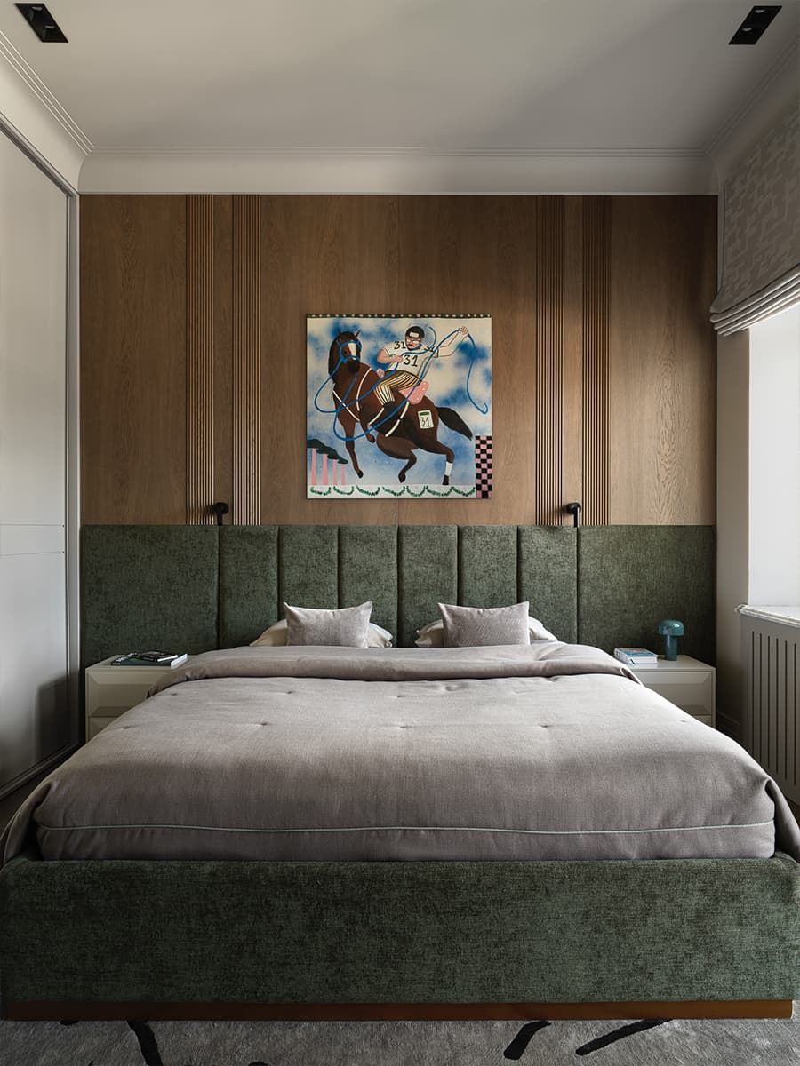 Эмоциональное искусство и обилие мрамора в интерьере респектабельного загородного дома — проект Ирины Марковской