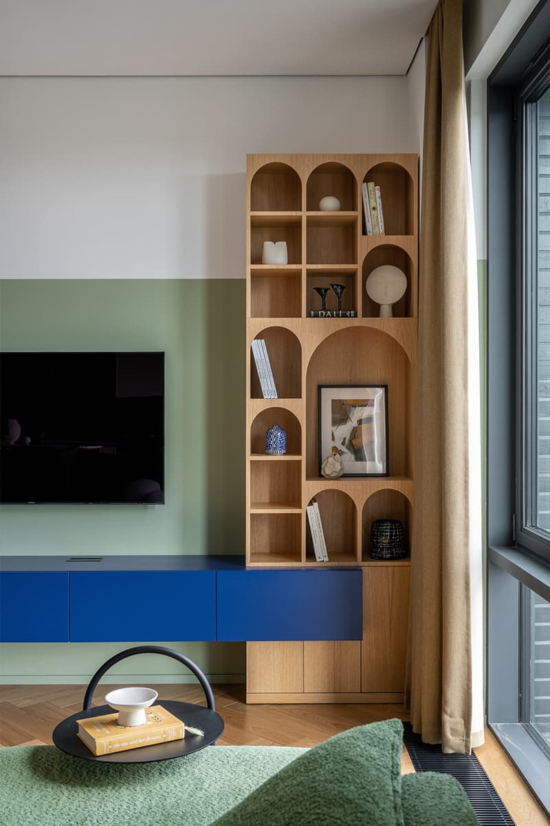 Вдохновленный искусством интерьер с выразительными деталями из дуба — проект Анастасии Акиминой