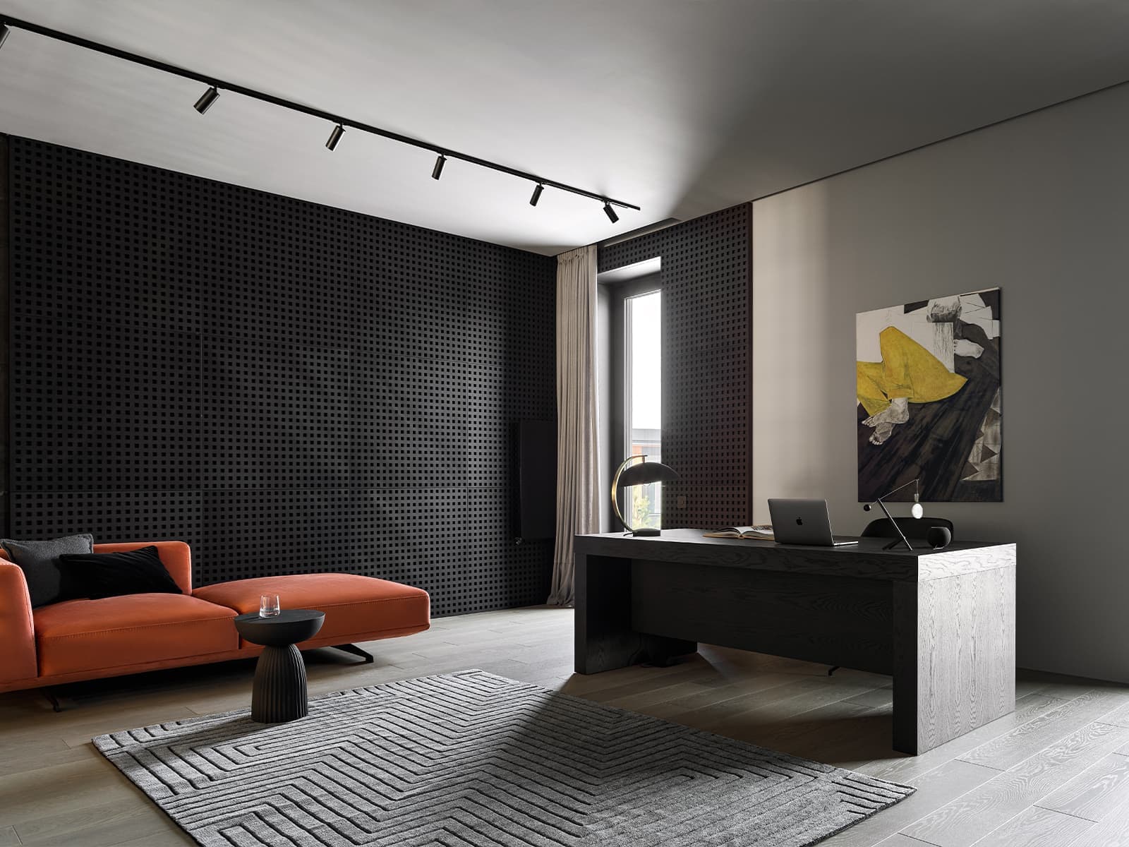 Многогранный интерьер загородного дома с роскошным камином и природным декором — проект Екатерины Третьяковой