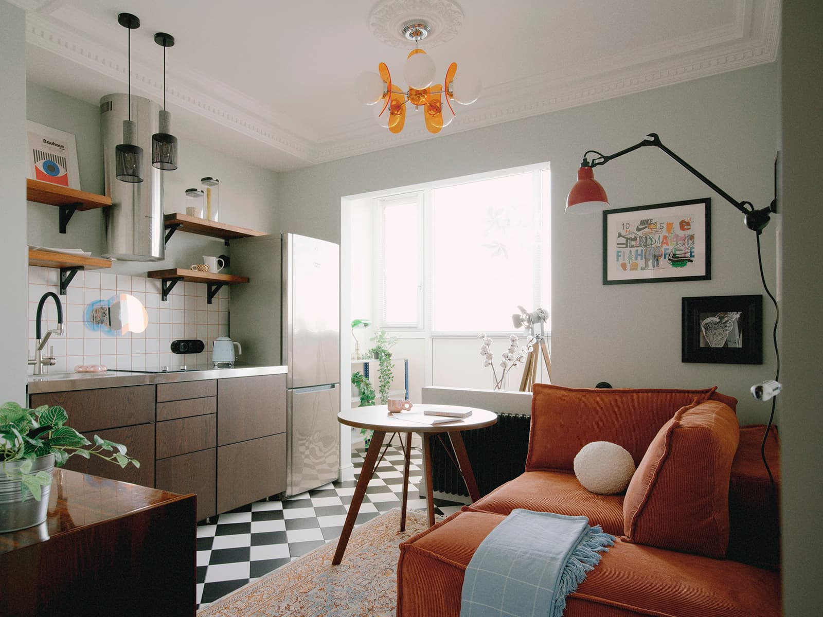 Собранный по крупицам винтаж в интерьере квартиры с музыкальной студией — проект Серафимы Гавриленко