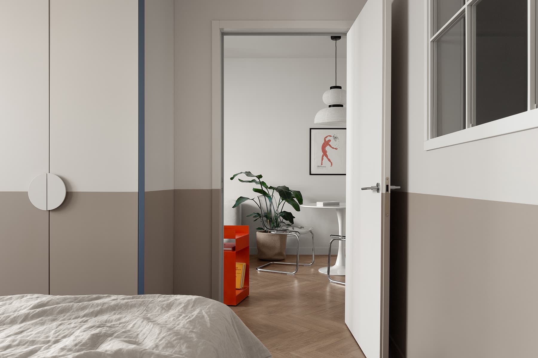 Магия зонирования в интерьере маленькой квартиры для молодой пары — проект Евгении Мараськовой-Григорянц