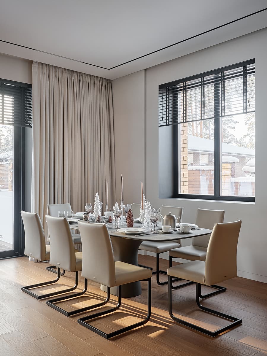 Диалог мужских и женских предпочтений в интерьере сибирского коттеджа — проект Татьяны Коркиной