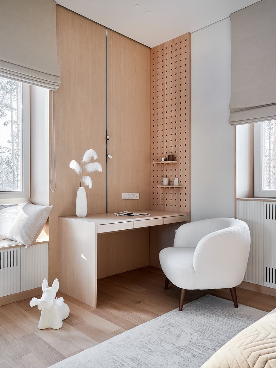 Диалог мужских и женских предпочтений в интерьере сибирского коттеджа — проект Татьяны Коркиной