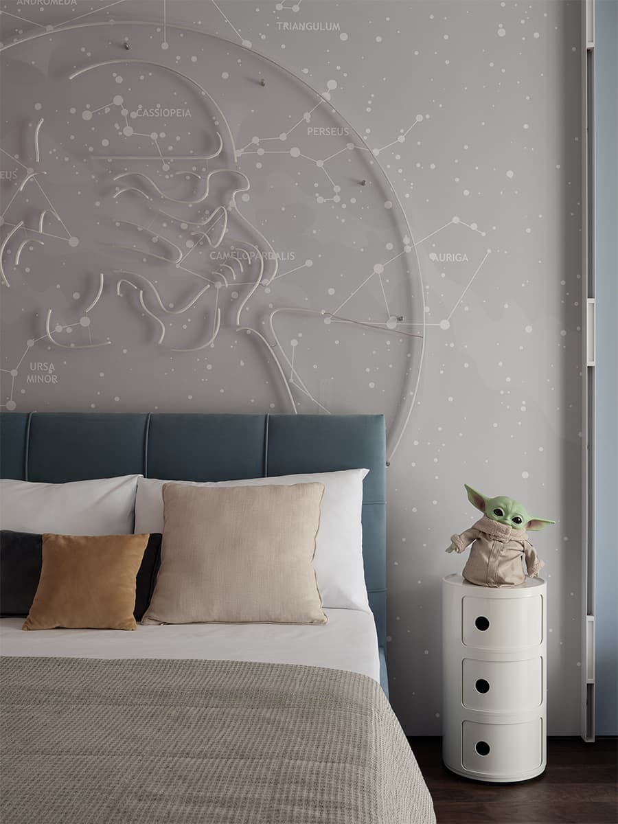 Цветные порталы, керамогранит и уютная лоджия в интерьере семейной квартиры в Воронеже — проект Екатерины Мищенко