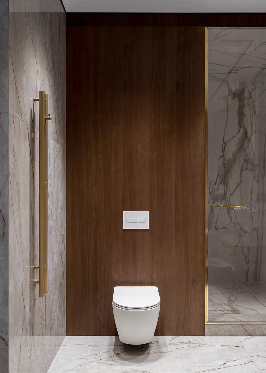 Цветные порталы, керамогранит и уютная лоджия в интерьере семейной квартиры в Воронеже — проект Екатерины Мищенко