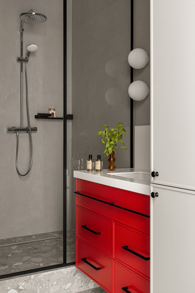 Креативный интерьер небольшой квартиры для девушки-предпринимателя — проект студии Nesso interiors