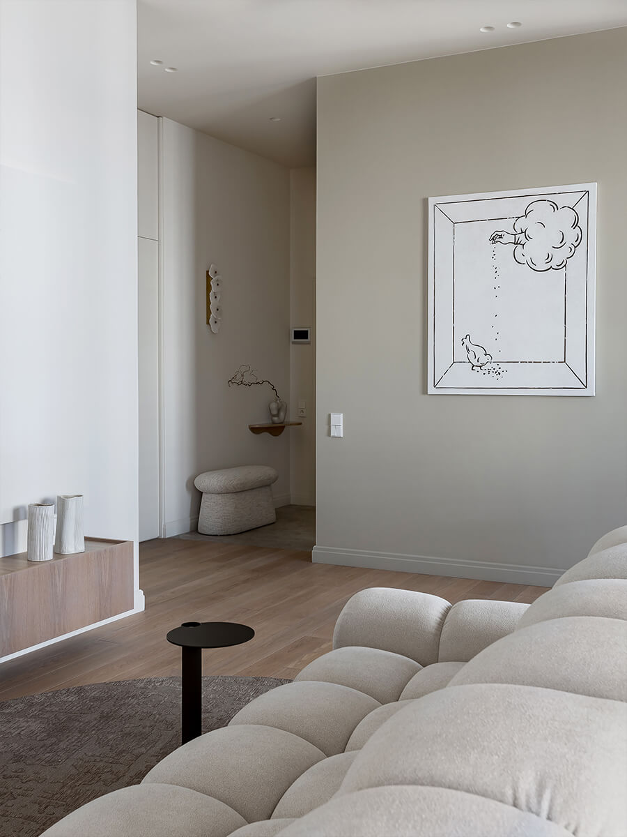 Интерьер просторной квартиры для стильной женщины из Минска — проект Надежды Тимохиной