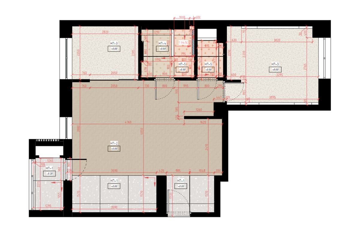 Зоны для хобби и место для кошки в светлом интерьере квартиры для молодой пары — проект бюро ZROBIM architects