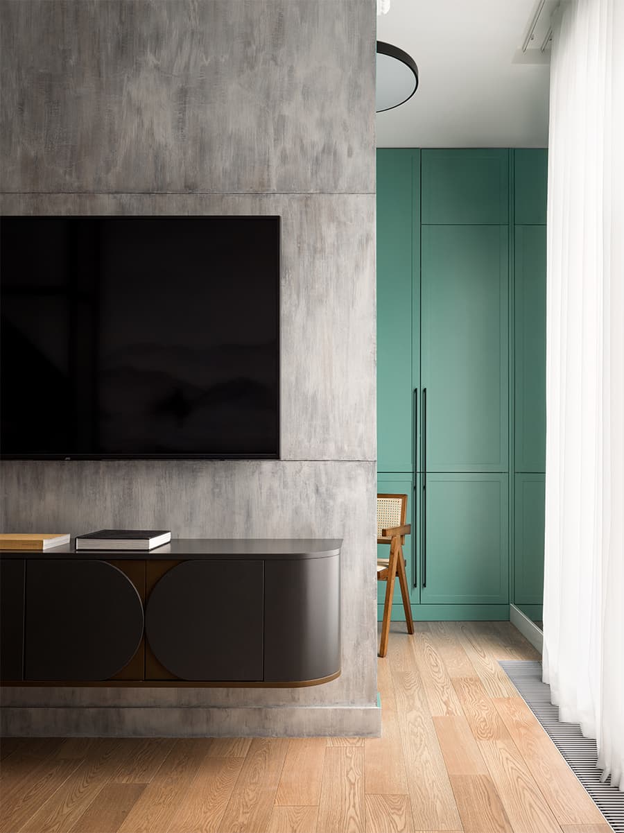 Нестандартные решения в интерьере квартиры со скошенным потолком — проект Анны Миклашевской