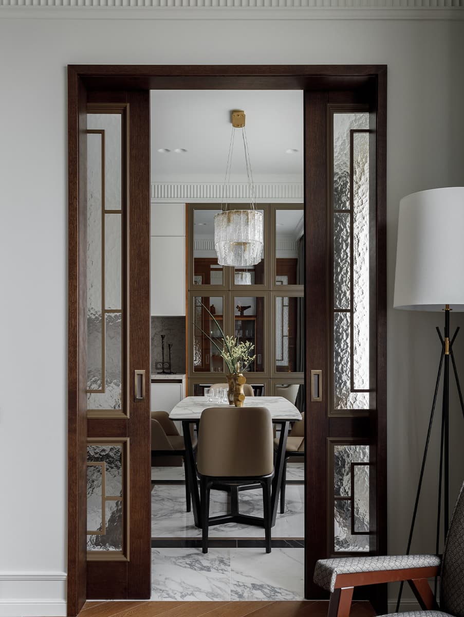 Вневременные решения в уютном интерьере квартиры для интеллигентной семьи — проект Polukhina Design