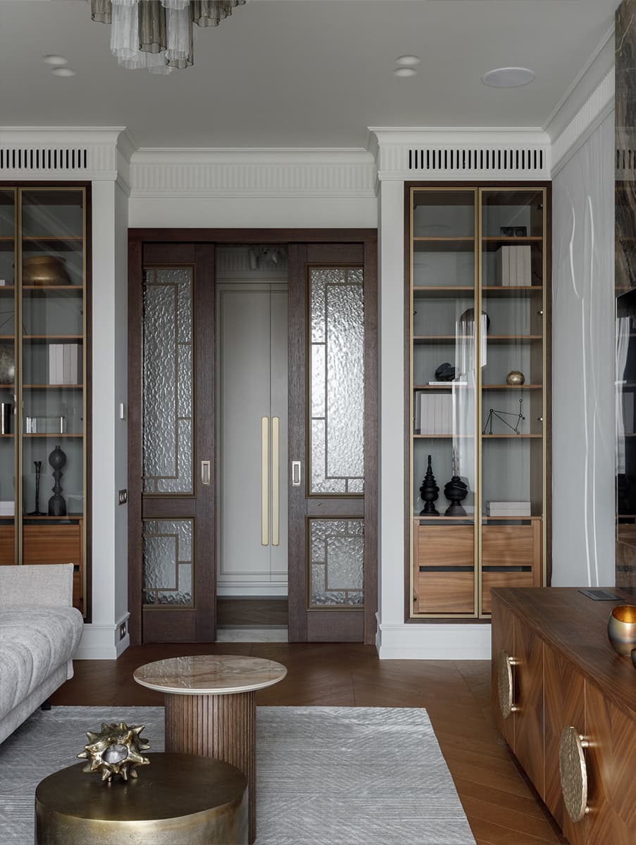 Вневременные решения в уютном интерьере квартиры для интеллигентной семьи — проект Polukhina Design