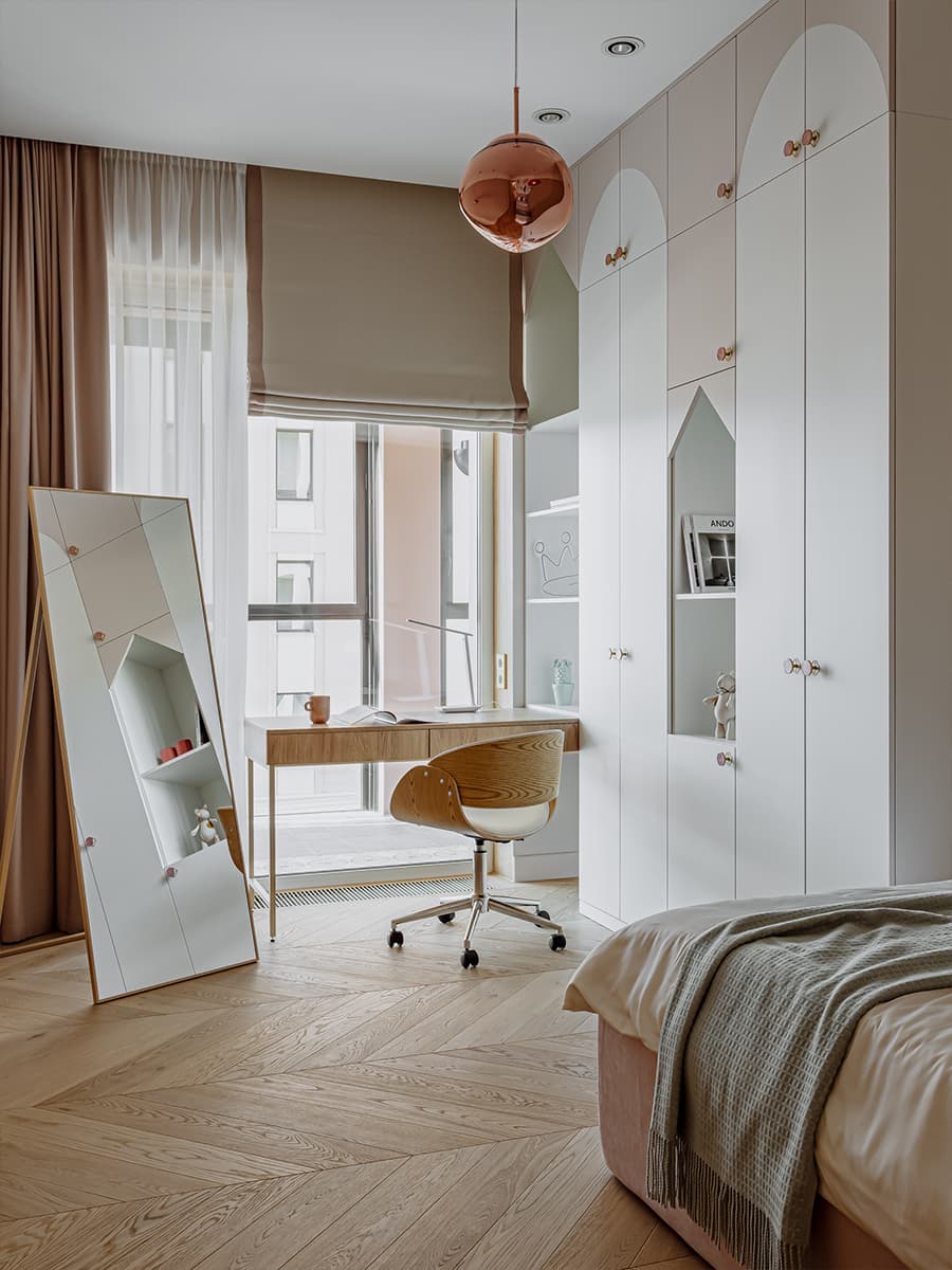 Медитативный интерьер, созданный по канонам восточных практик — проект Катарины Притчиной