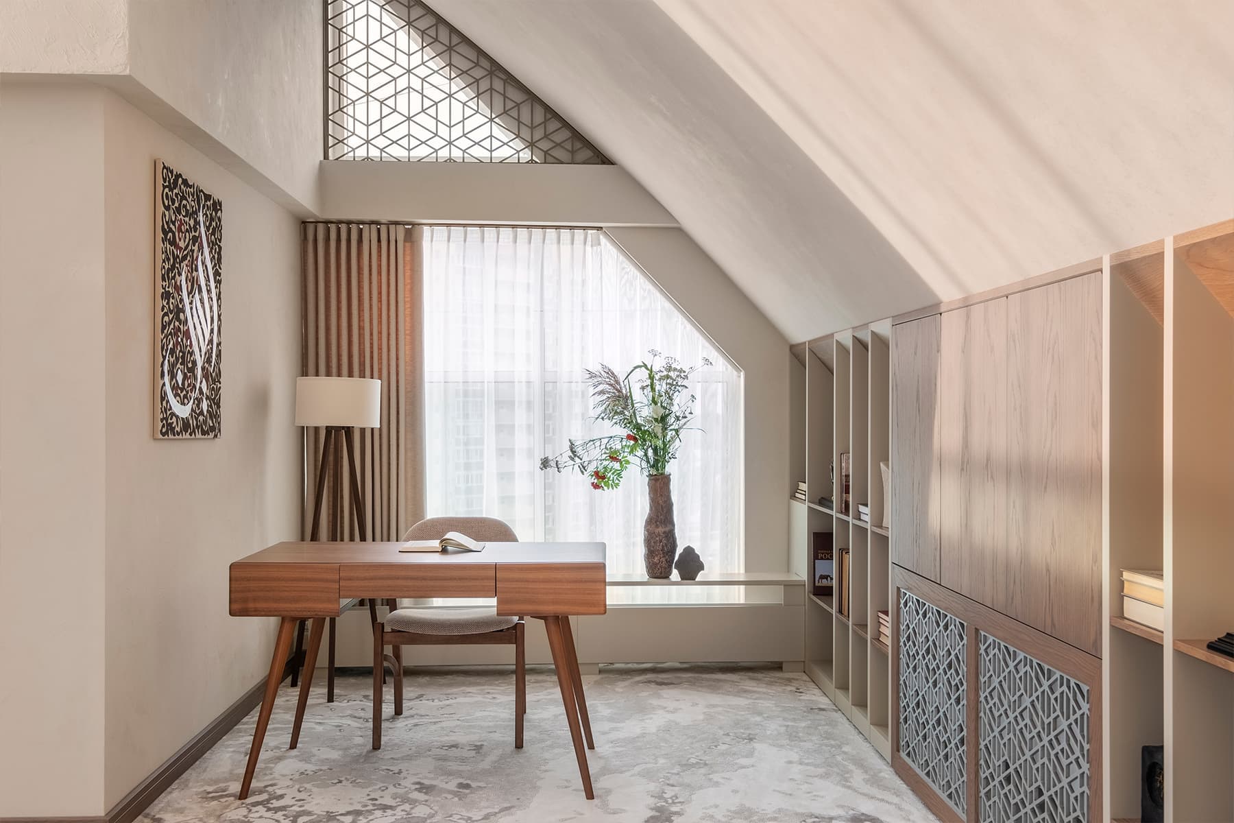 ДНК татарской культуры в интерьере офиса с большим директорским кабинетом — проект Джамили Хуснутдиновой