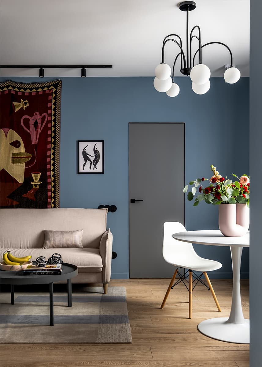 Элементы скандинавского стиля и французский шик в ярком интерьере — проект Мии Грабчак