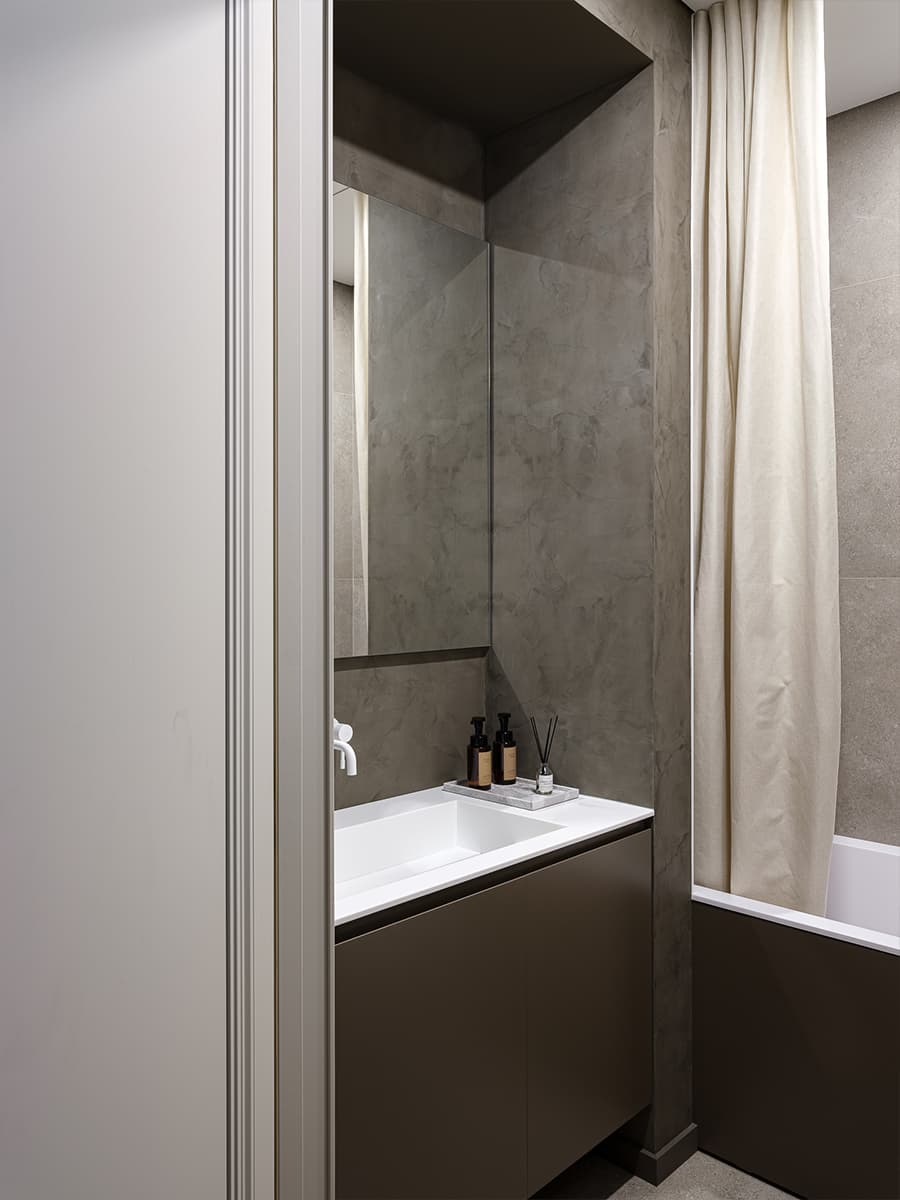 Светлый интерьер семейной квартиры возле Москва-сити — проект Марины Багуцкой