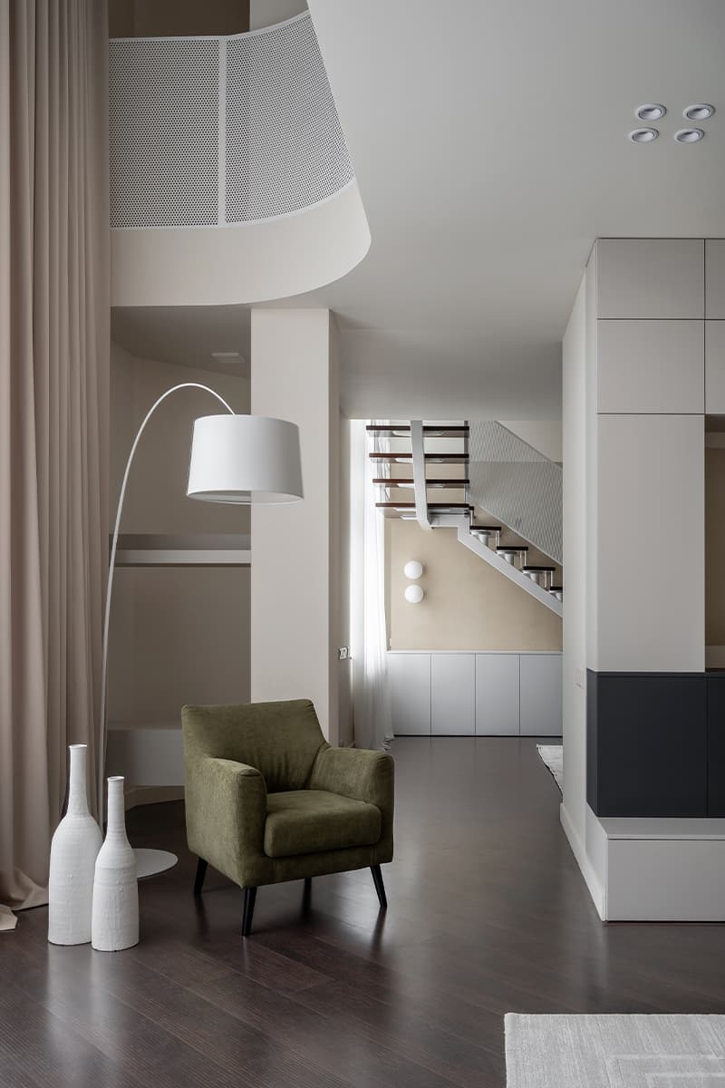 Элегантный интерьер пентхауса с бильярдной в центре Москвы — проект дизайн-студии ММ interior