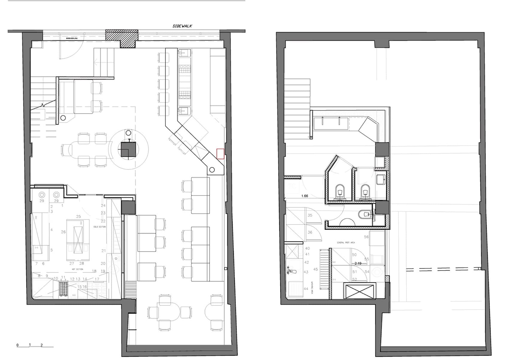 Грубый камень и яркие предметы мебели в интерьере ливанского ресторана — проект Atelier130