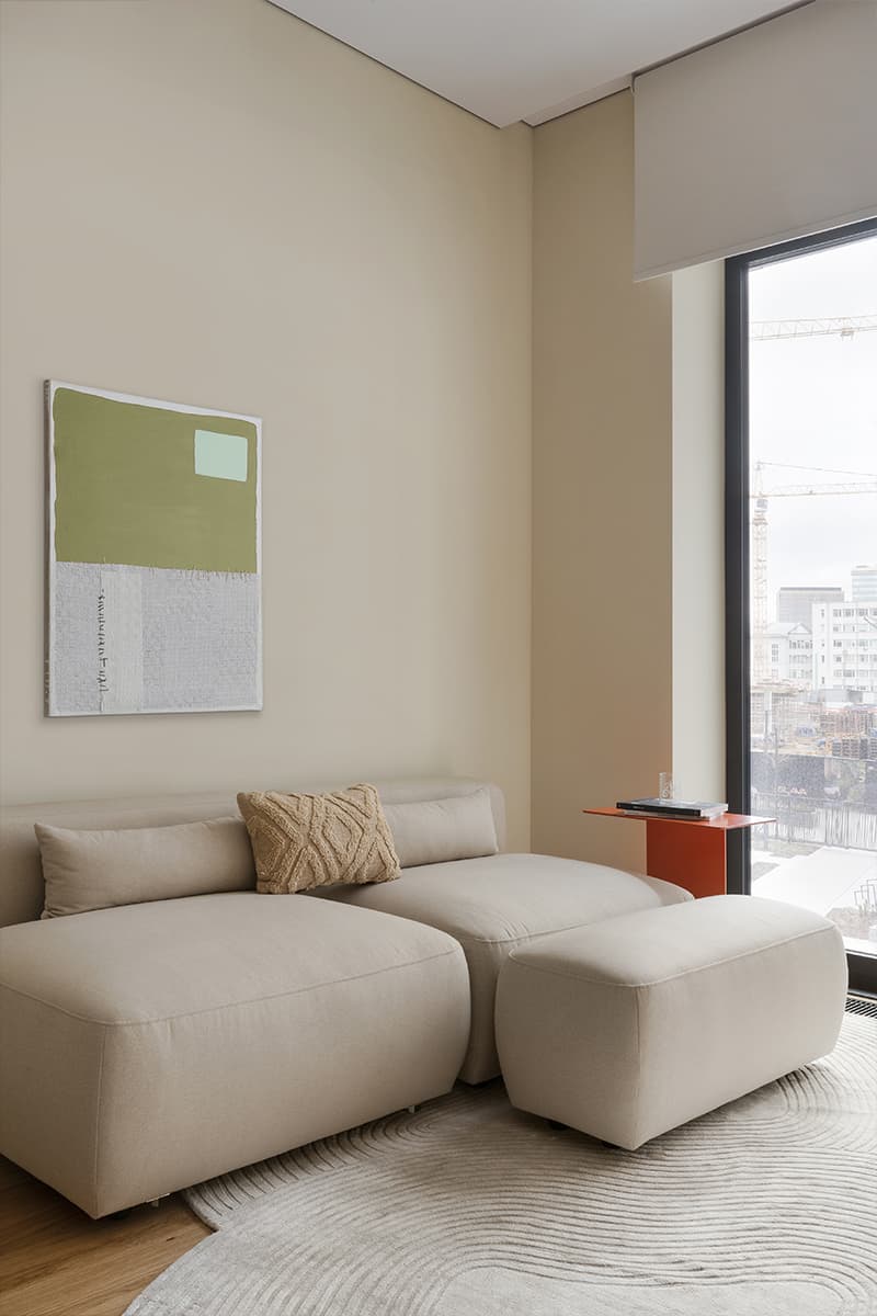 Терракотовые акценты в интерьере квартиры под сдачу в аренду — проект Данили Хутбеевой