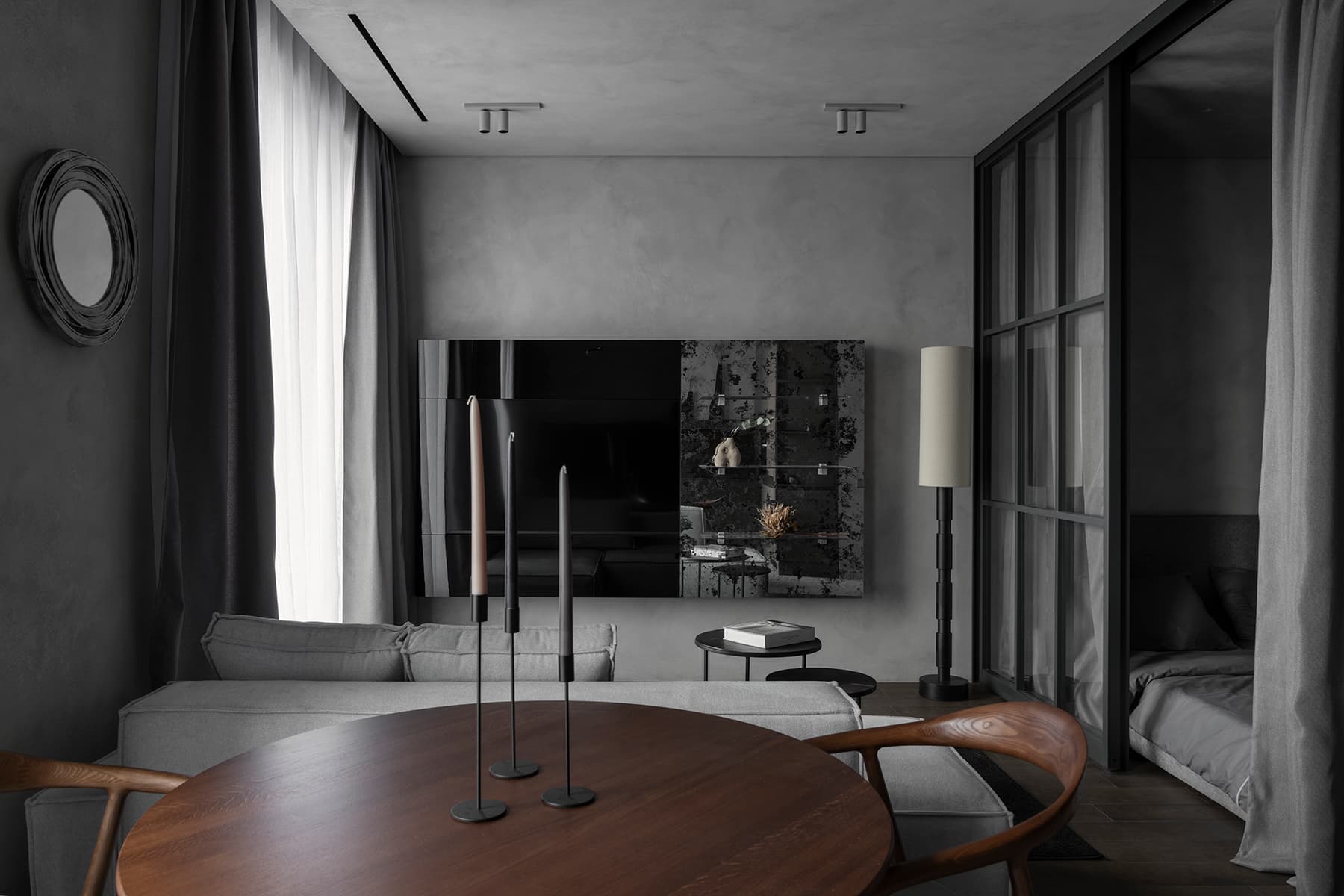 Строгий интерьер московской квартиры для мужчины — проект Елены Сапожковой