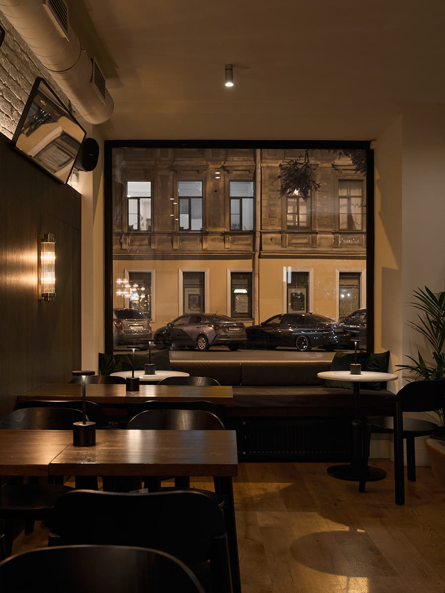 Мягкий обволакивающий интерьер коктейльного бюро — проект Ольги Копосовой и Виктории Егоровой