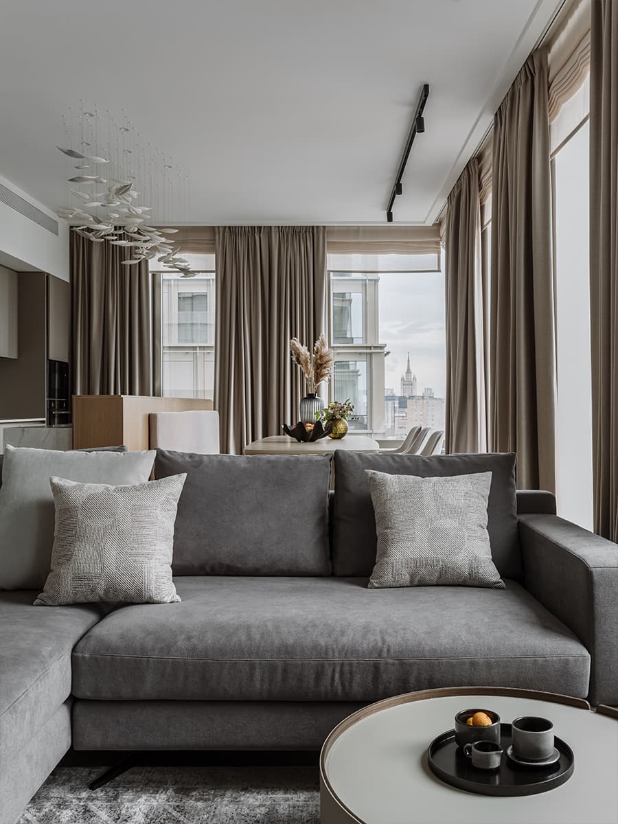 Расслабленный интерьер квартиры для двух студентов — проект Александры Останковой