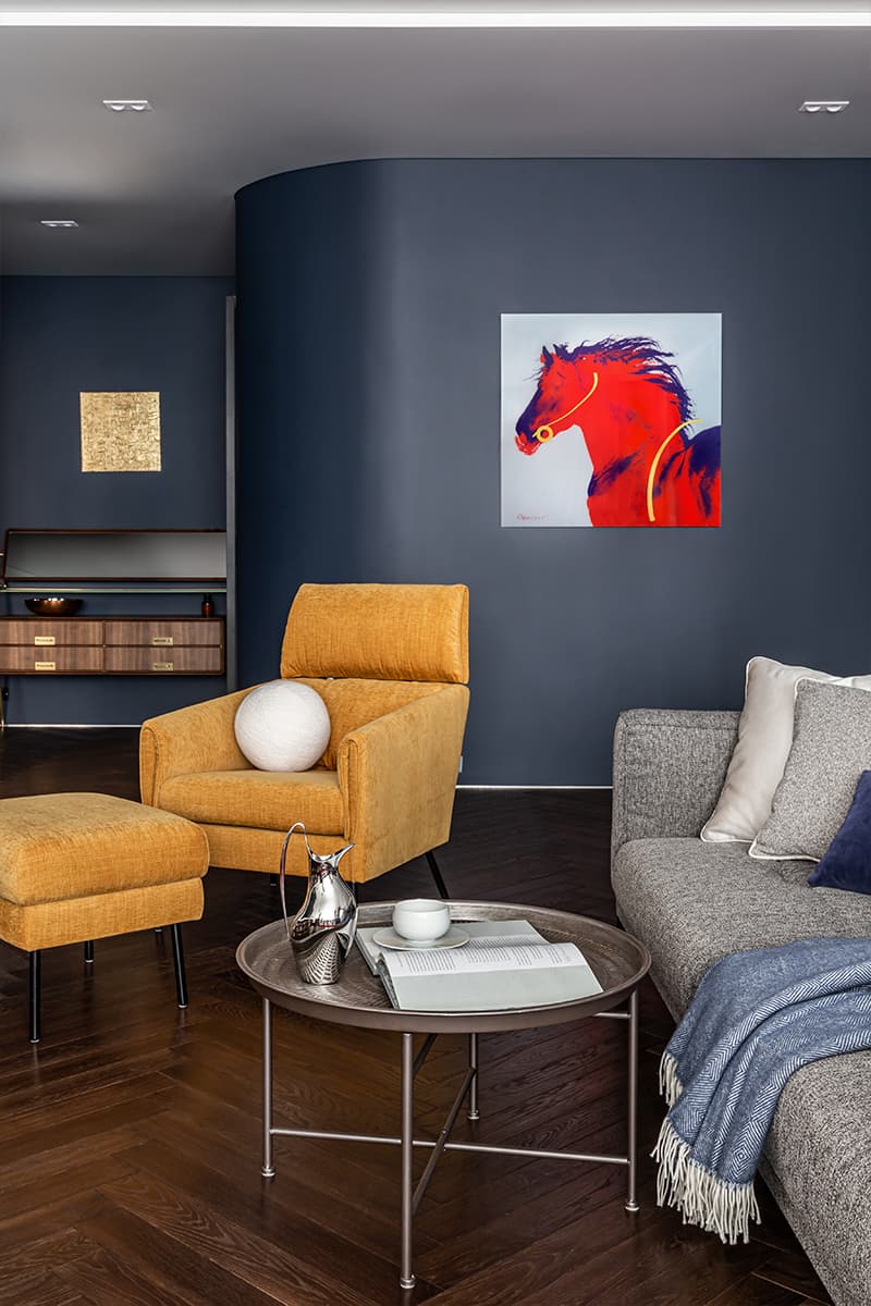 Эклектичный интерьер квартиры на стыке эпох — проект Анастасии Федоровской