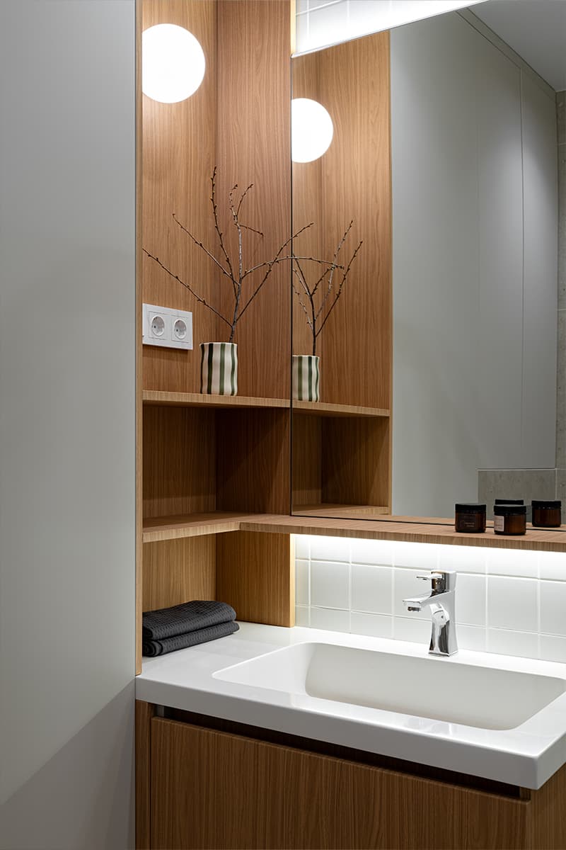 Пастельные оттенки в интерьере небольшой семейной квартиры — проект LR Design Atelier