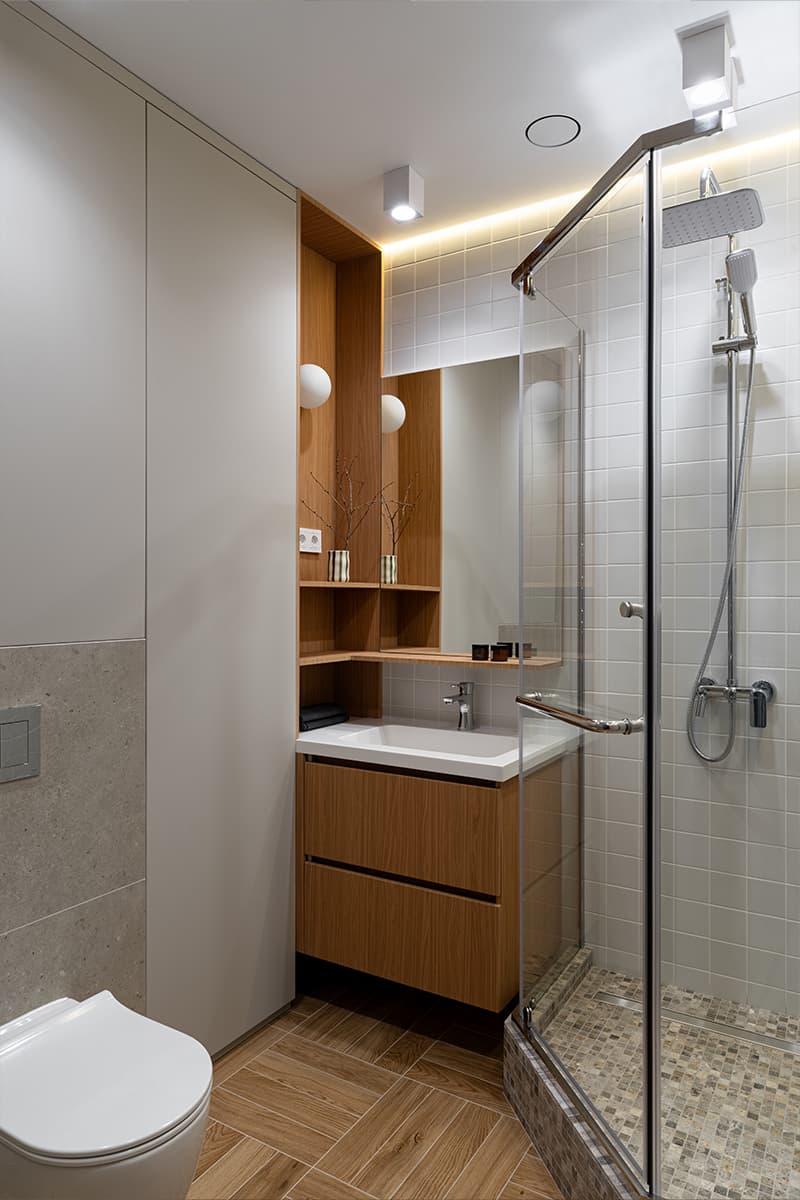 Пастельные оттенки в интерьере небольшой семейной квартиры — проект LR Design Atelier