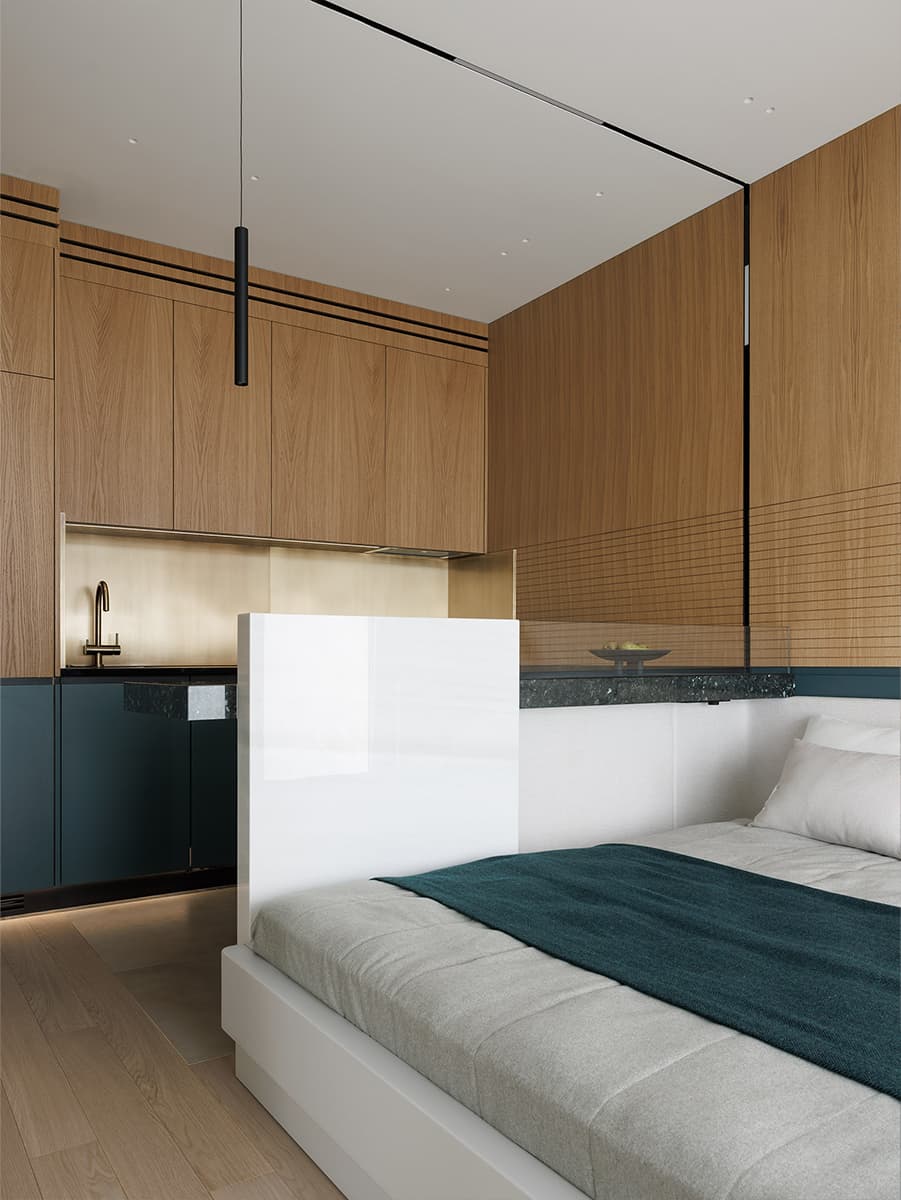 Наполненный теплом интерьер квартиры на берегу Финского залива — проект Background Studio