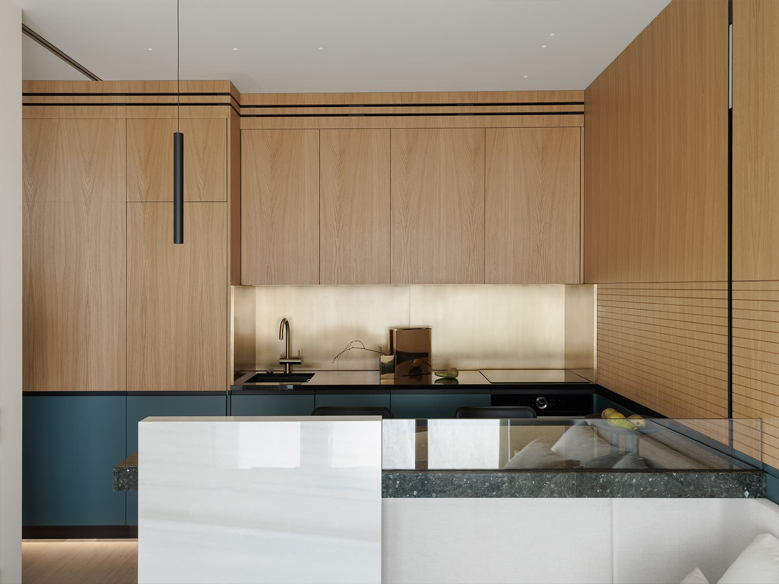 Наполненный теплом интерьер квартиры на берегу Финского залива — проект Background Studio w3