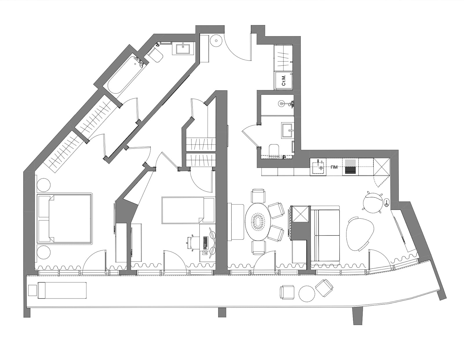 Медитативный теплый интерьер квартиры в шумной столице — проект студии DESIGN IS FINE