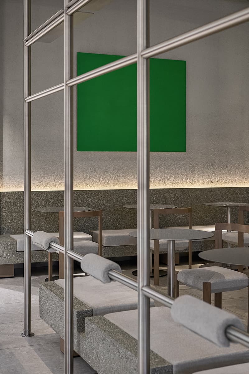 Лаймовый цвет и немного металла в интерьере компактного кафе — проект студии ZeWorkroom