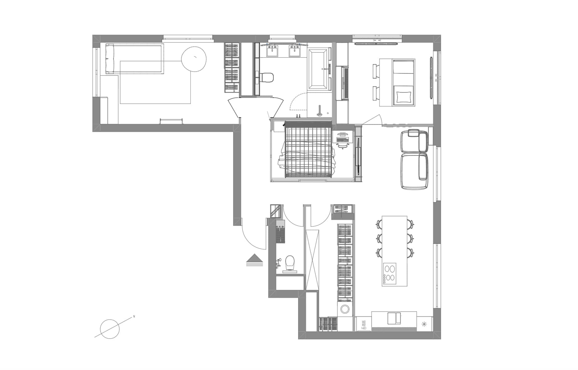 Строгий интерьер квартиры для семьи дизайнера — проект студии Nashe Interiors
