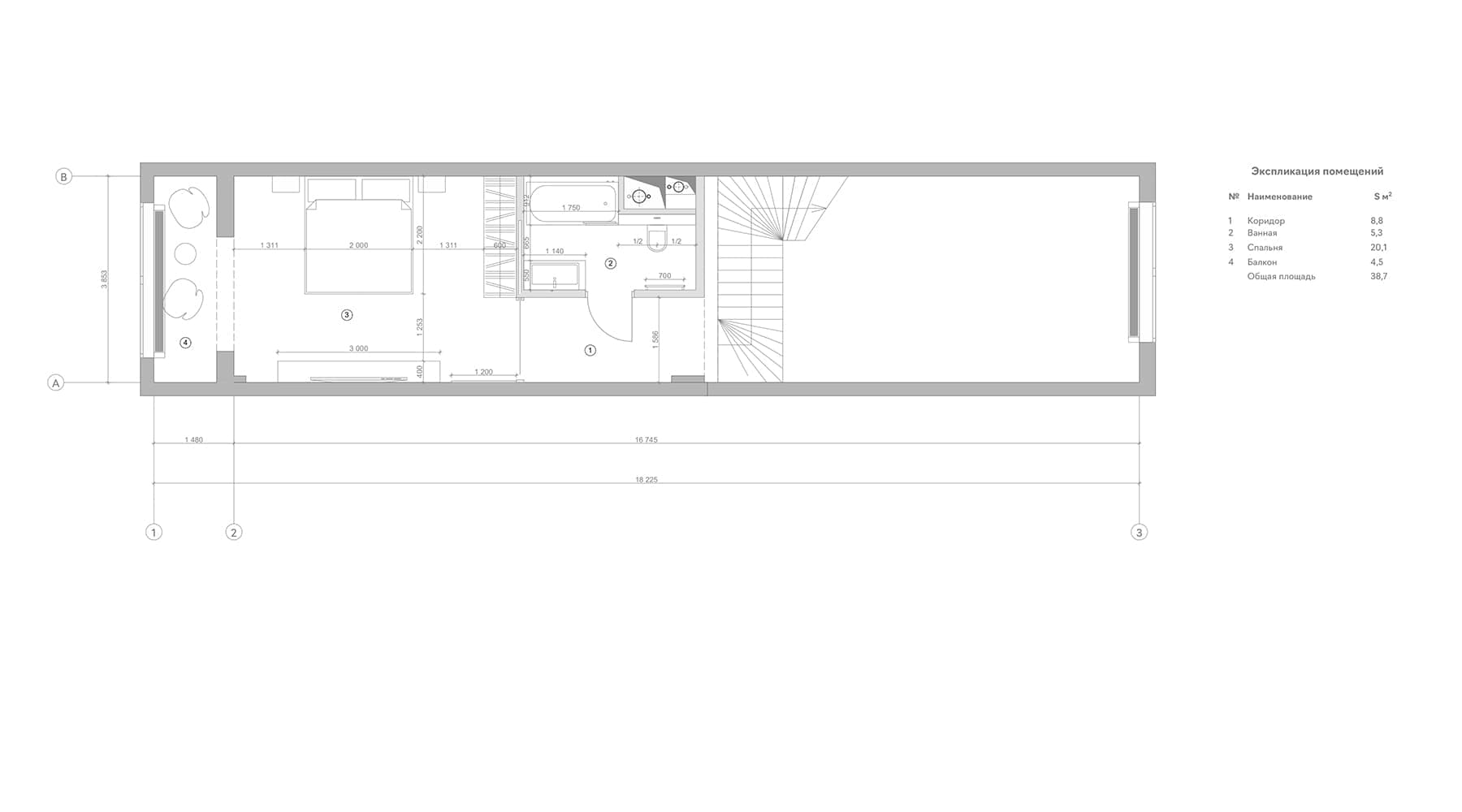 Объемная стена и культовая мебель в монохромном интерьере квартиры — проект студии «Точка дизайна» w3