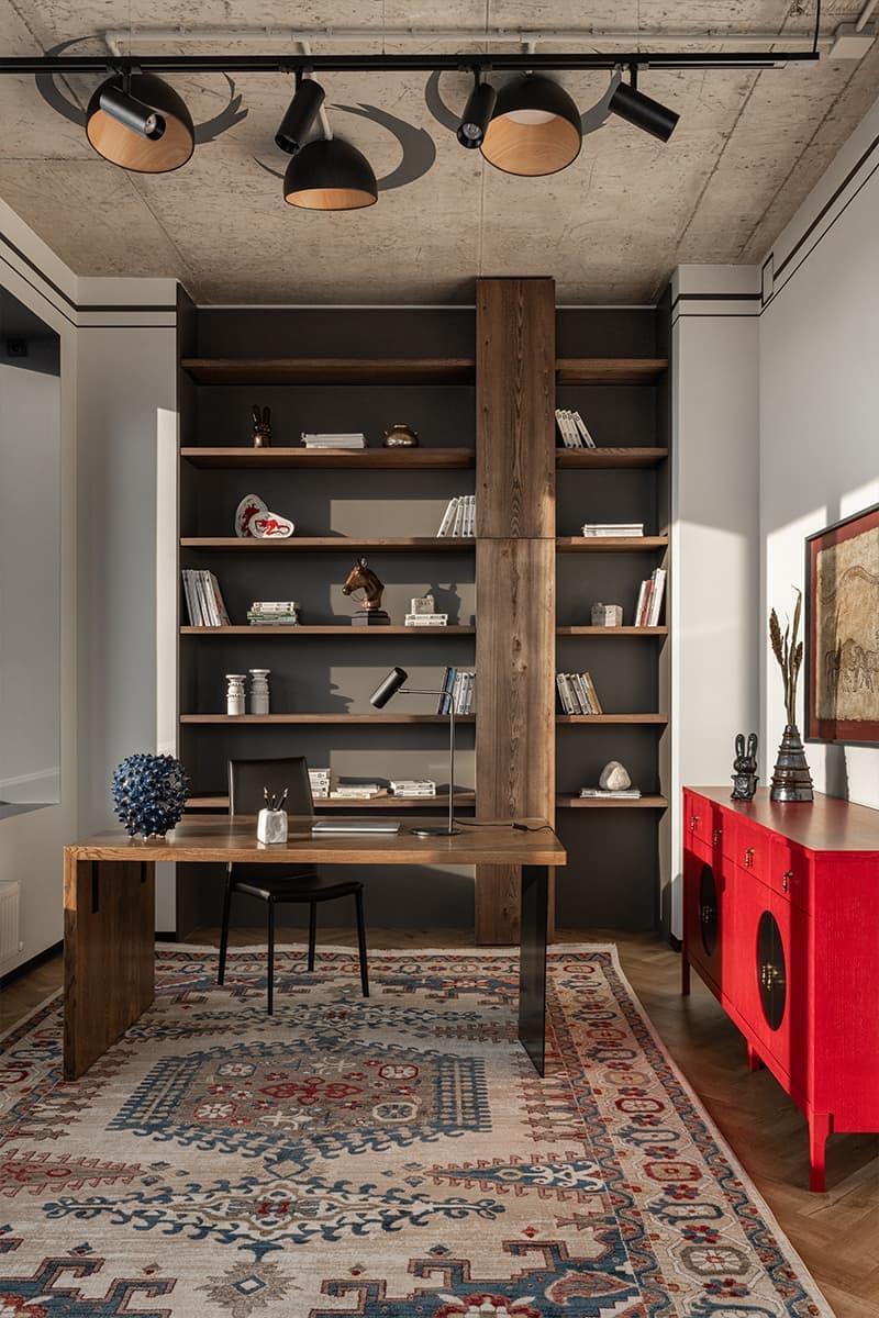 Этнический декор и авторская керамика в интерьере офиса — проект архитектурного бюро PRSPKT