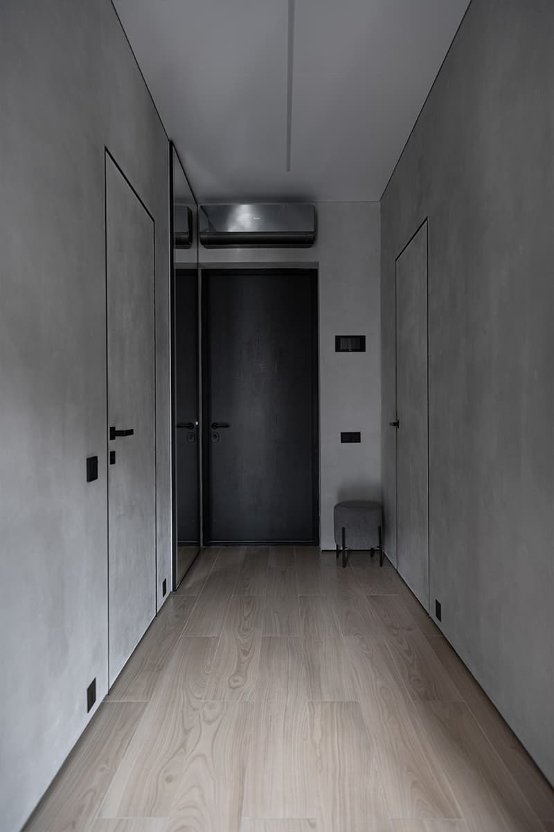 Графичный интерьер квартиры для молодого бизнесмена — проект Николая Дембовского