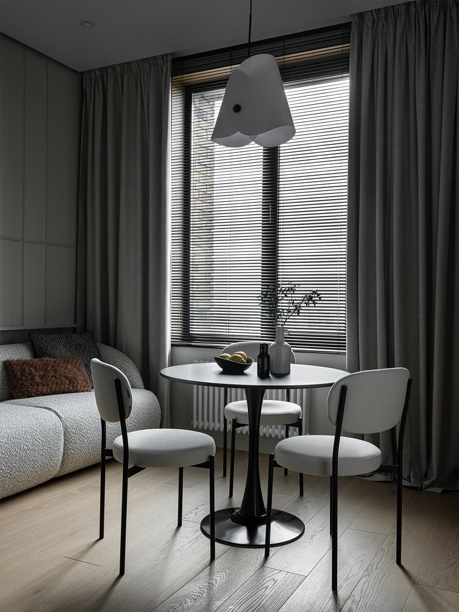 Выверенный и нарядный интерьер маленькой квартиры — проект Алёны Саволайниной