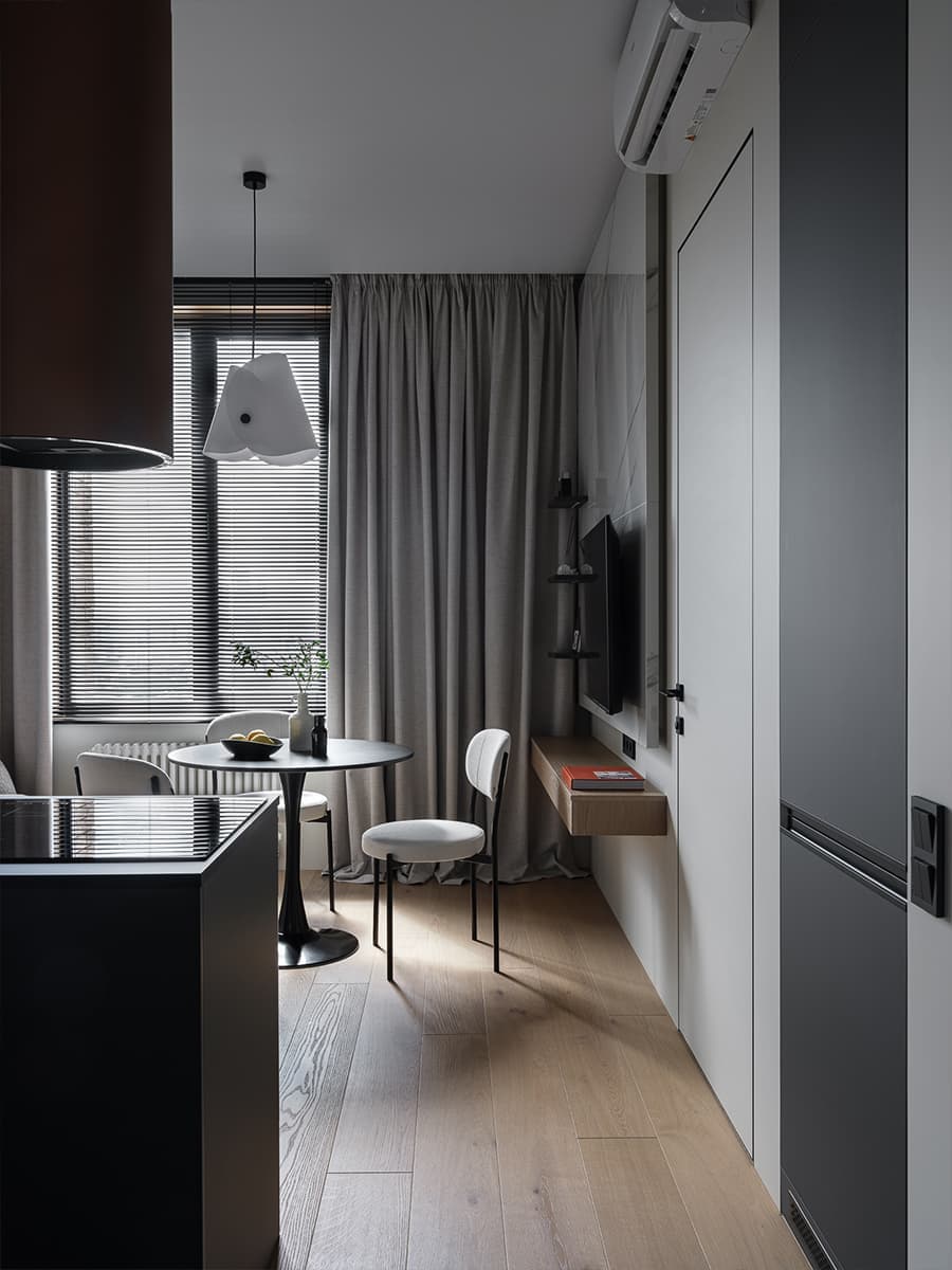 Выверенный и нарядный интерьер маленькой квартиры — проект Алёны Саволайниной w3