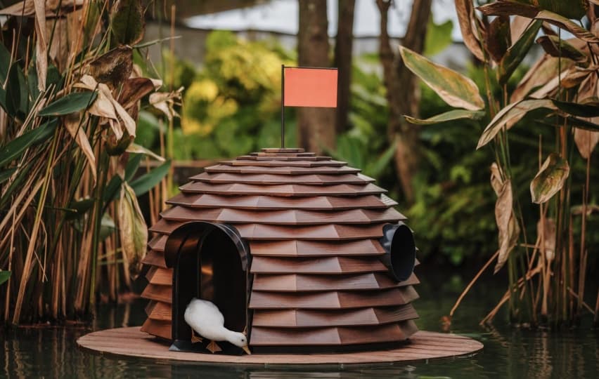 Дизайнер из Тайваня придумал укрытия для уток