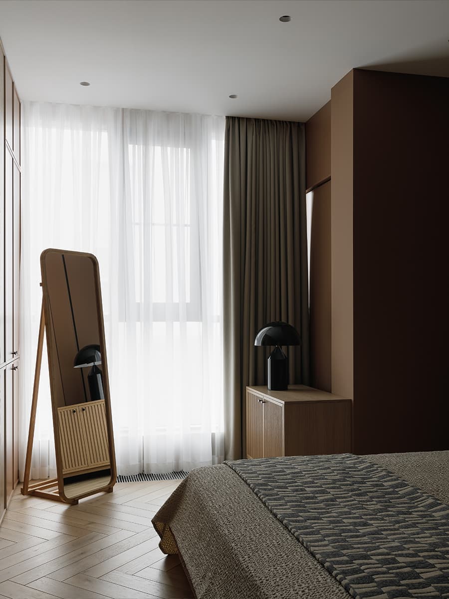 Теплые сдержанные оттенки в интерьере квартиры для дружной семьи — проект Starikova.Architects