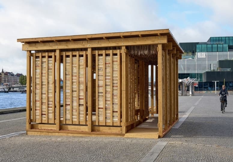 В Копенгагене построили павильон из вторичных материалов