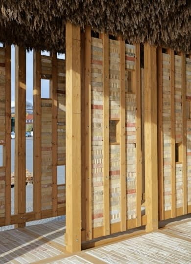 В Копенгагене построили павильон из вторичных материалов