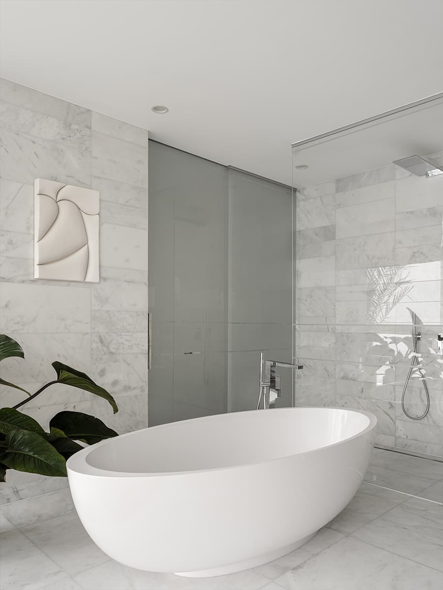 Элегантный интерьер квартиры в небоскребе — проект Юлии Даниловой-Нитусовой